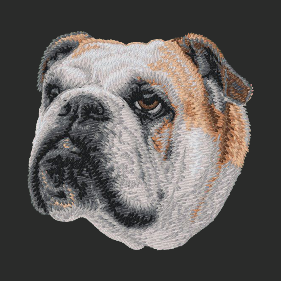 Bulldog Embroidered Classic Long Sleeve Shirt