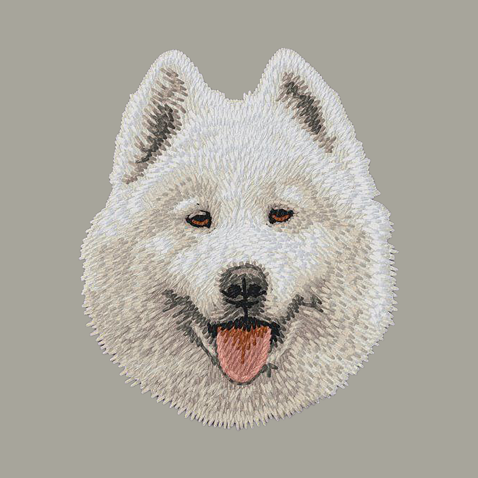 Samoyed Embroidered Classic Long Sleeve Shirt