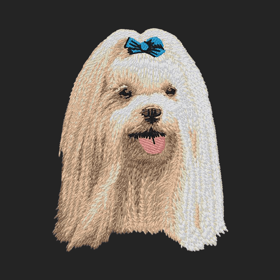 Maltese Embroidered Sweatshirt Hoodie