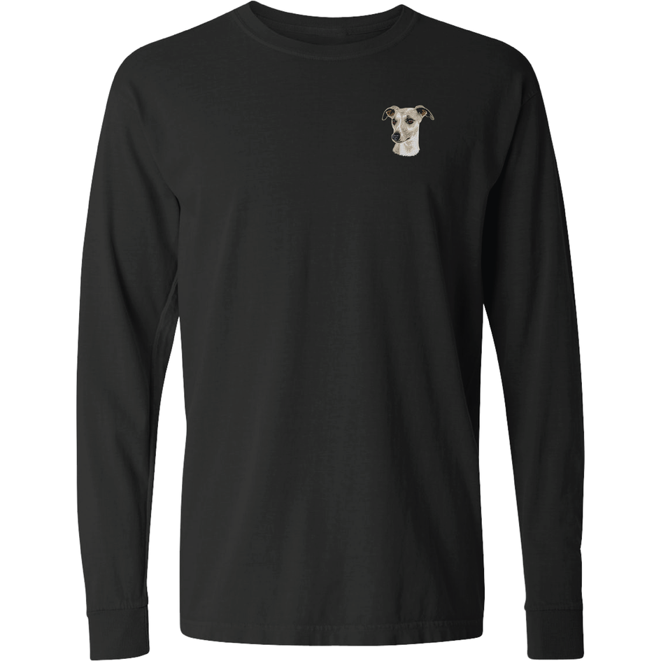 Whippet Embroidered Classic Long Sleeve Shirt