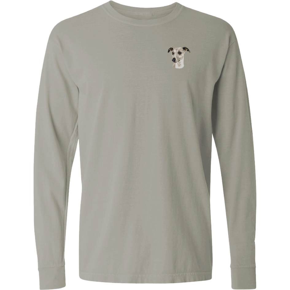 Whippet Embroidered Classic Long Sleeve Shirt