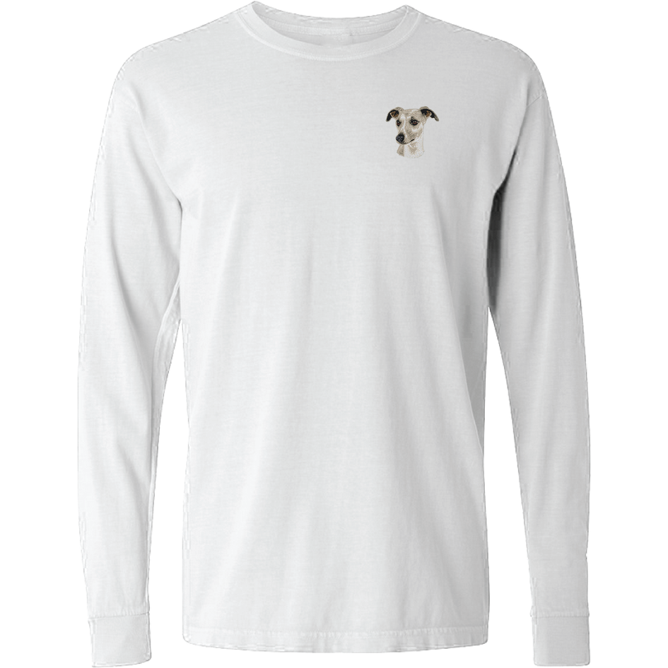 Whippet Embroidered Classic Long Sleeve Shirt