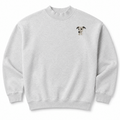 Whippet Embroidered Mock Neck Sweatshirt
