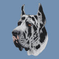 Great Dane Embroidered Men's Denim Shirt