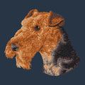 Airedale Terrier Embroidered Wearable Blanket