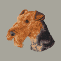 Airedale Terrier Embroidered Classic Long Sleeve Shirt