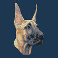 Great Dane Embroidered Men's Denim Shirt
