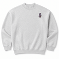 Briard Embroidered Mock Neck Sweatshirt