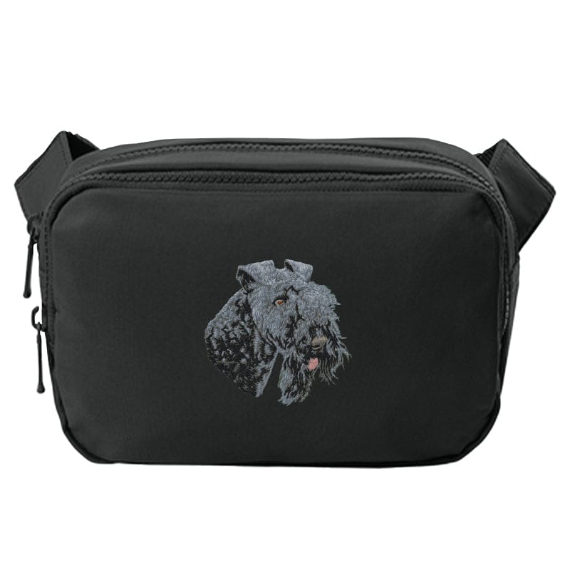 Kerry Blue Terrier Embroidered Crossbody Bag
