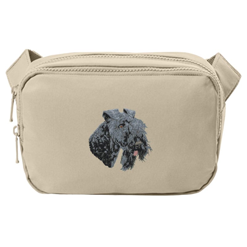 Kerry Blue Terrier Embroidered Crossbody Bag