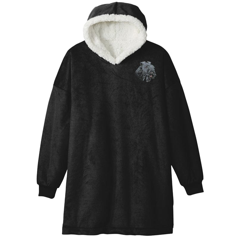 Kerry Blue Terrier Embroidered Wearable Blanket
