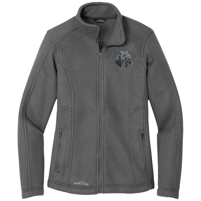 Kerry Blue Terrier Embroidered Women's Fleece Jacket