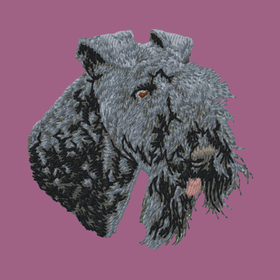 Kerry Blue Terrier Embroidered Classic Long Sleeve Shirt