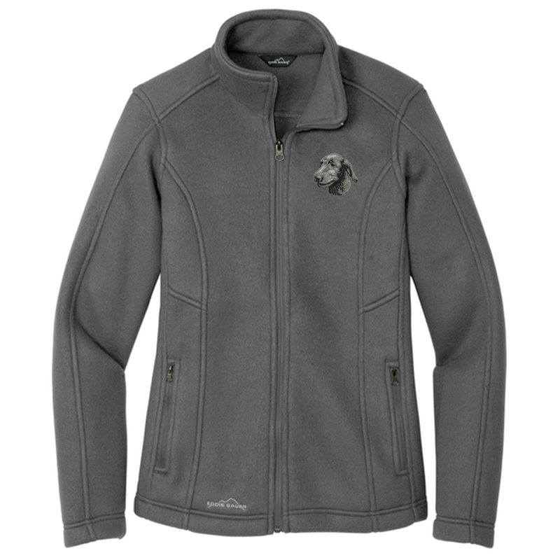 Irish Wolfhound Embroidered Women's Fleece Jacket