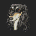 Saluki Embroidered Sweatshirt Hoodie
