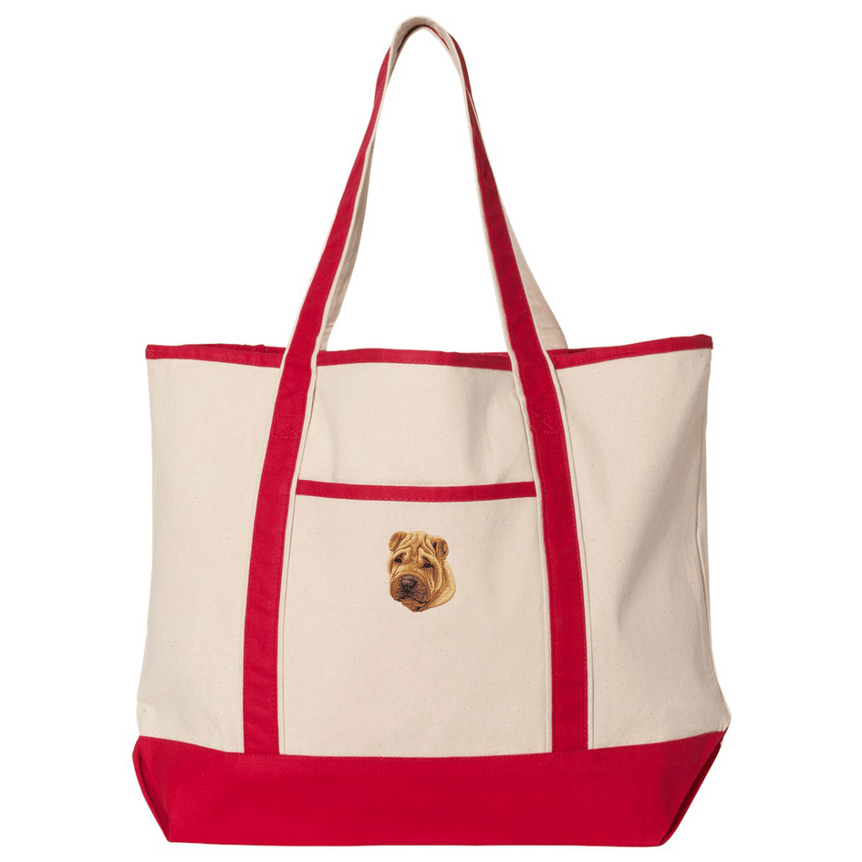Chinese Shar-Pei Embroidered Tote