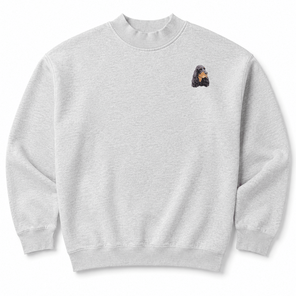 Gordon Setter Embroidered Mock Neck Sweatshirt