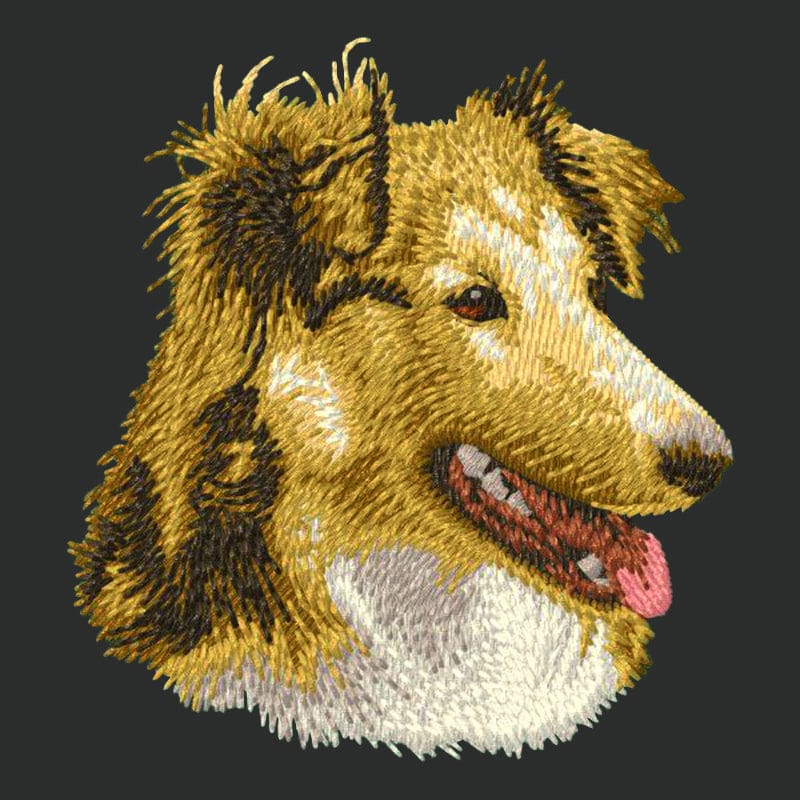 Shetland Sheepdog Embroidered Crossbody Bag