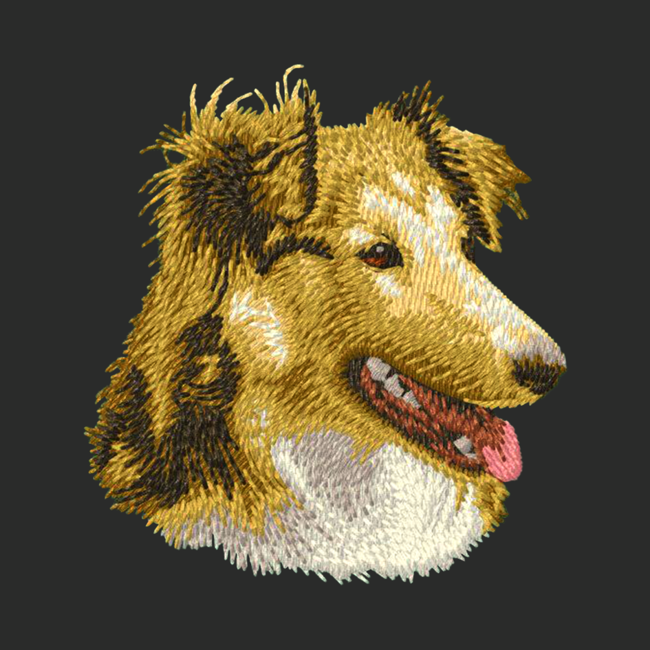 Shetland Sheepdog Embroidered Classic Long Sleeve Shirt