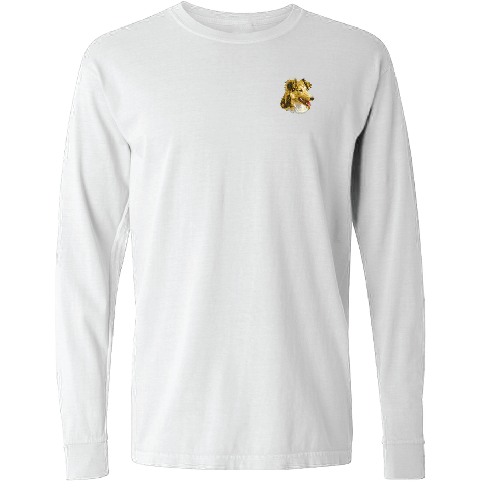 Shetland Sheepdog Embroidered Classic Long Sleeve Shirt