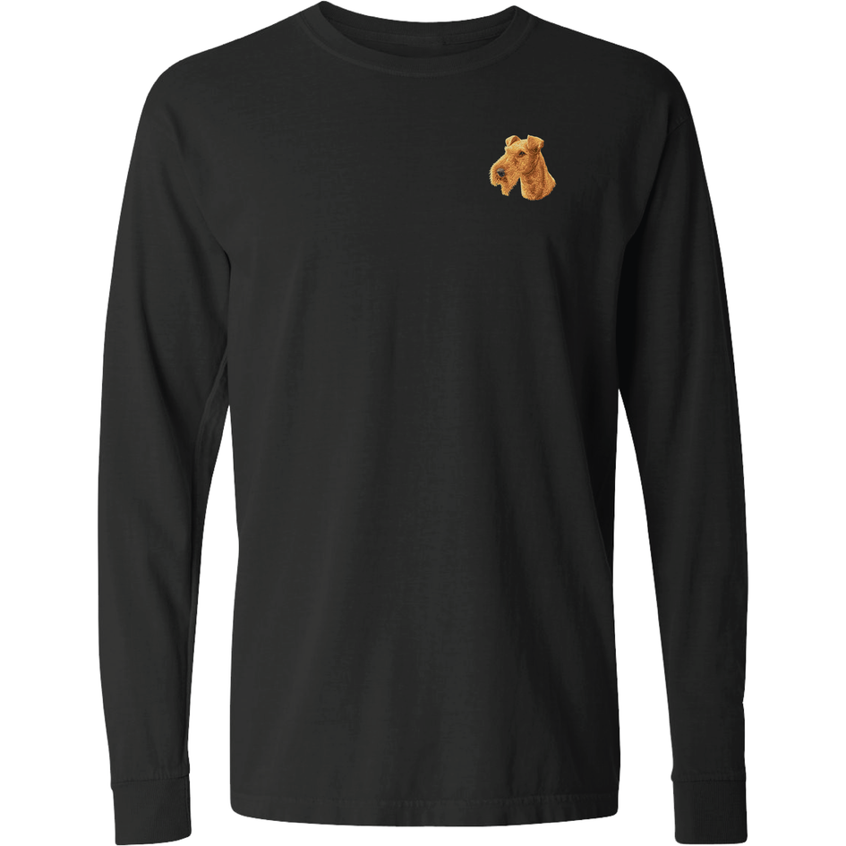 Irish Terrier Embroidered Classic Long Sleeve Shirt