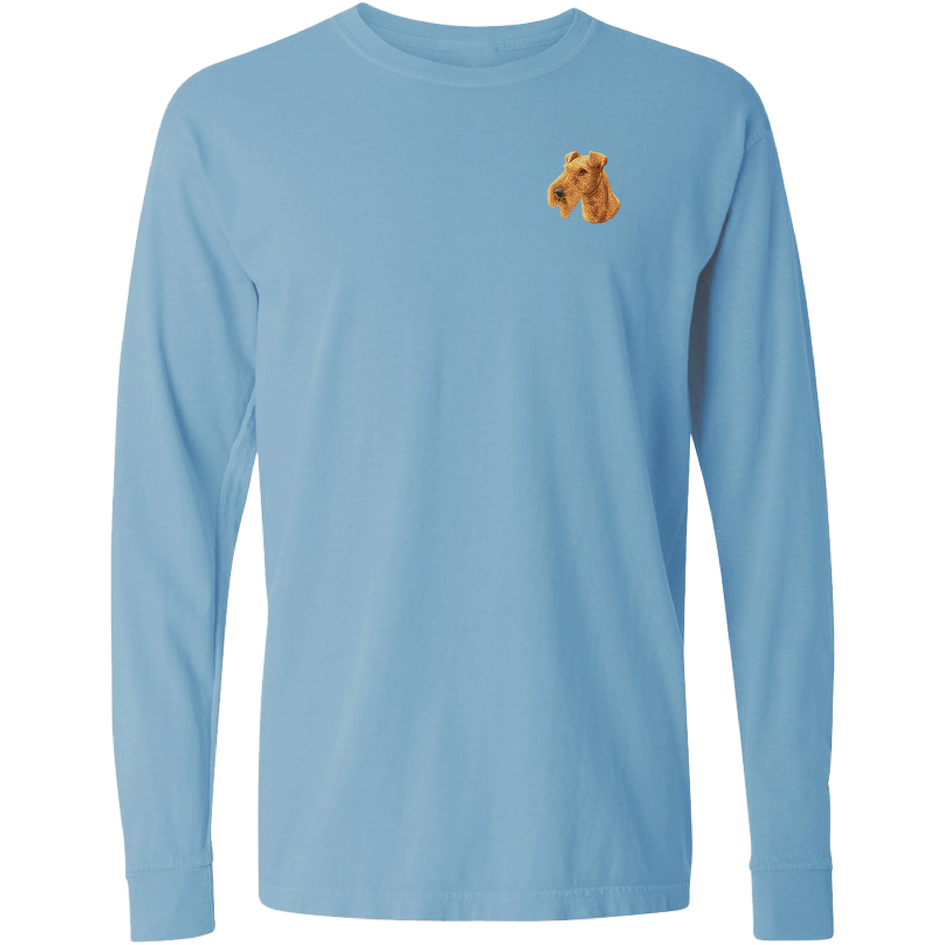 Irish Terrier Embroidered Classic Long Sleeve Shirt
