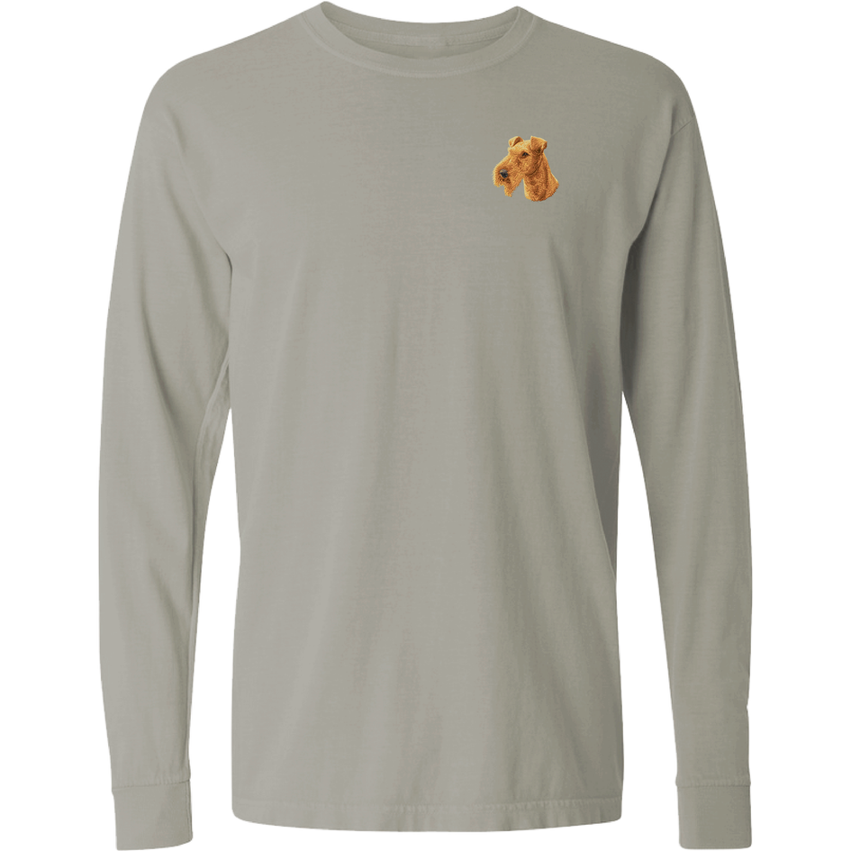 Irish Terrier Embroidered Classic Long Sleeve Shirt