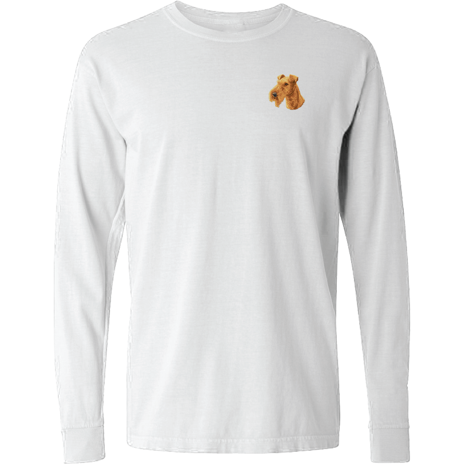 Irish Terrier Embroidered Classic Long Sleeve Shirt