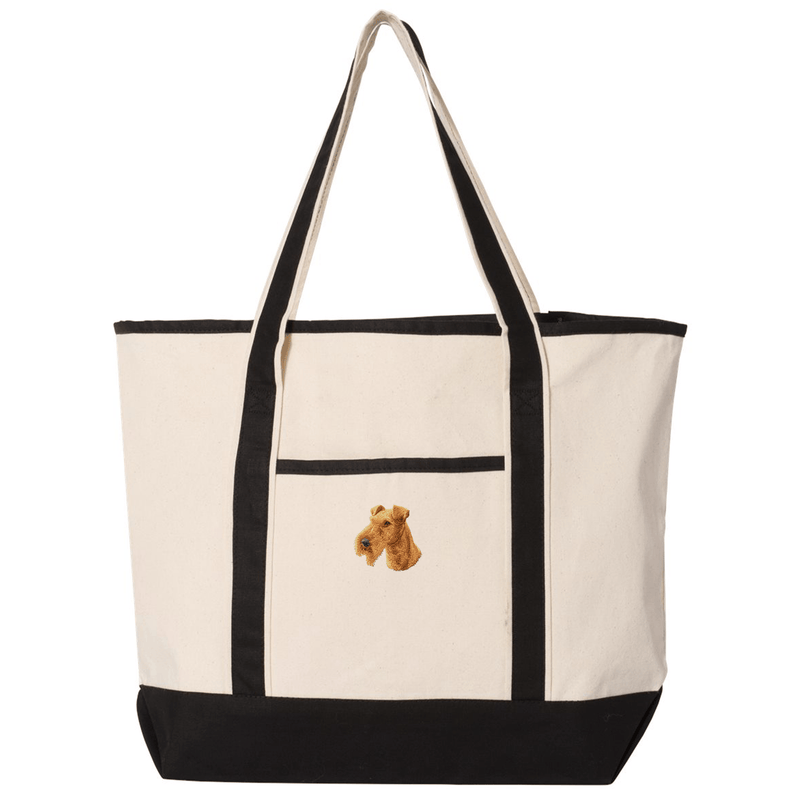 Irish Terrier Embroidered Tote