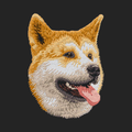 Shiba Inu Embroidered Sweatshirt Hoodie