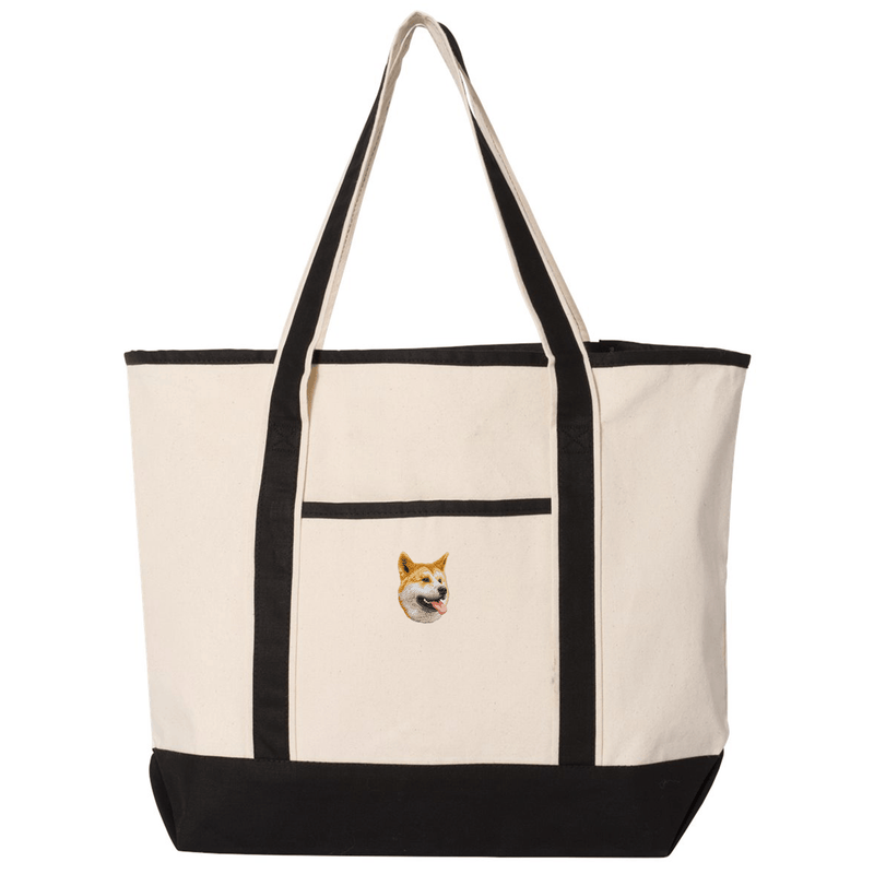 Shiba Inu Embroidered Tote