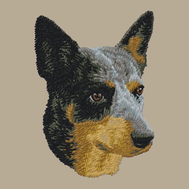 Australian Cattle Dog Embroidered Crossbody Bag