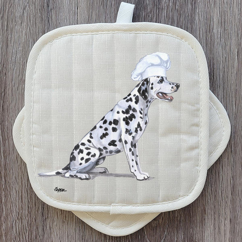 Dalmatian  Pot Holder Set