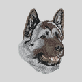 Akita Embroidered Mock Neck Sweatshirt