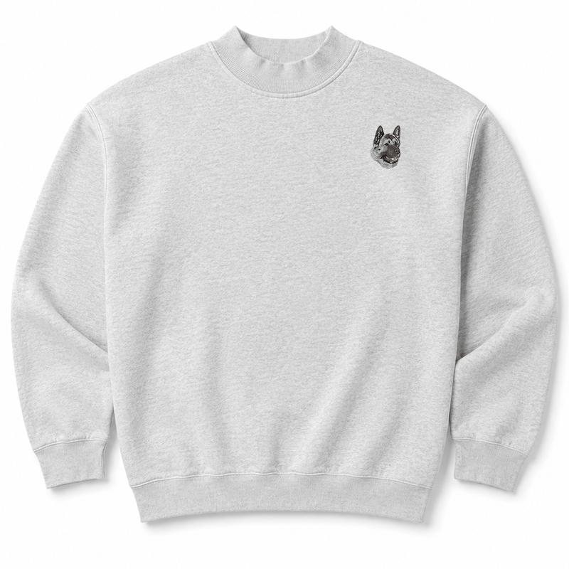 Akita Embroidered Mock Neck Sweatshirt
