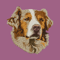 Australian Shepherd Embroidered Classic Long Sleeve Shirt