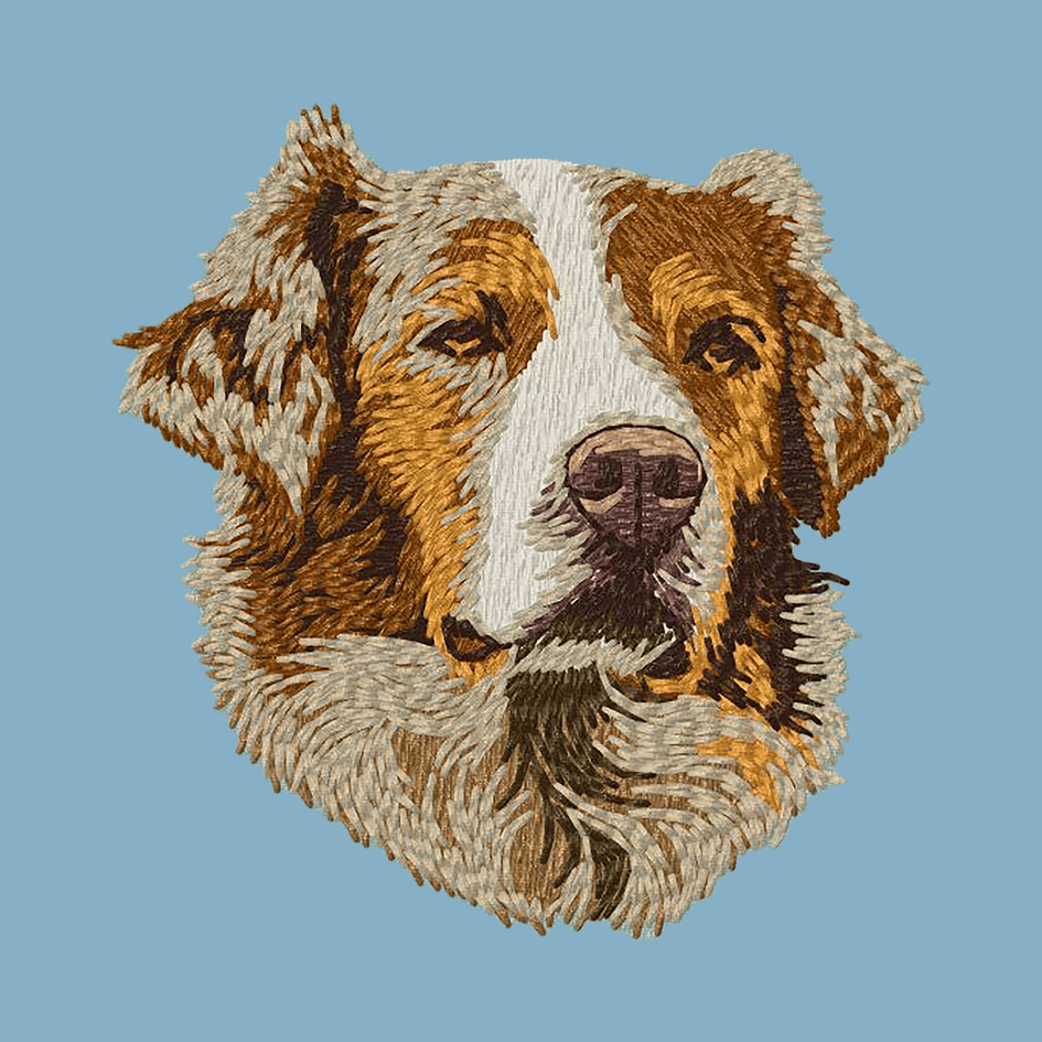 Australian Shepherd Embroidered Classic Long Sleeve Shirt