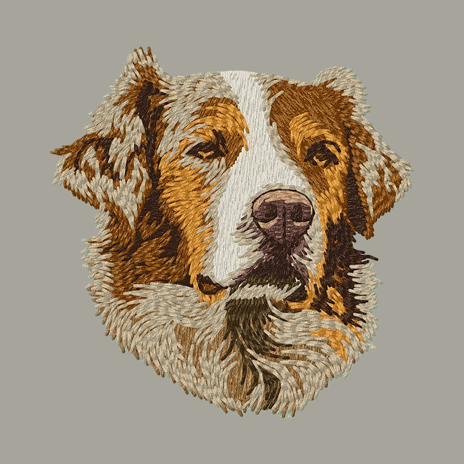 Australian Shepherd Embroidered Classic Long Sleeve Shirt
