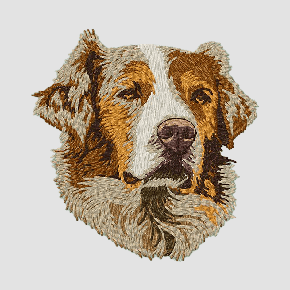 Australian Shepherd Embroidered Classic Long Sleeve Shirt
