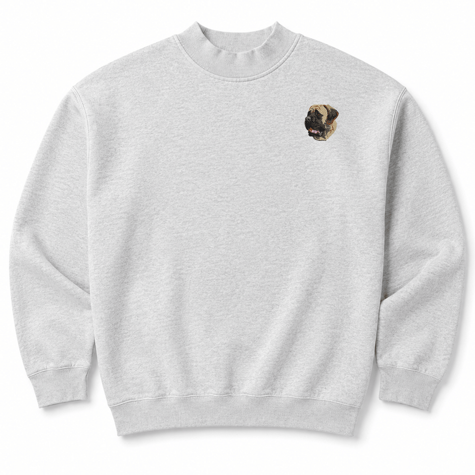 Mastiff Embroidered Mock Neck Sweatshirt