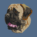 Mastiff Embroidered Women's Denim Shirt