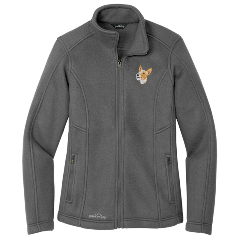 Portuguese Podengo Pequeno Embroidered Women's Fleece Jacket