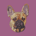 French Bulldog Embroidered Classic Long Sleeve Shirt