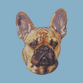 French Bulldog Embroidered Classic Long Sleeve Shirt