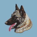 Belgian Malinois Embroidered Classic Long Sleeve Shirt