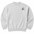 Shih Tzu Embroidered Mock Neck Sweatshirt