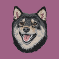 Shiba Inu Embroidered Classic Long Sleeve Shirt