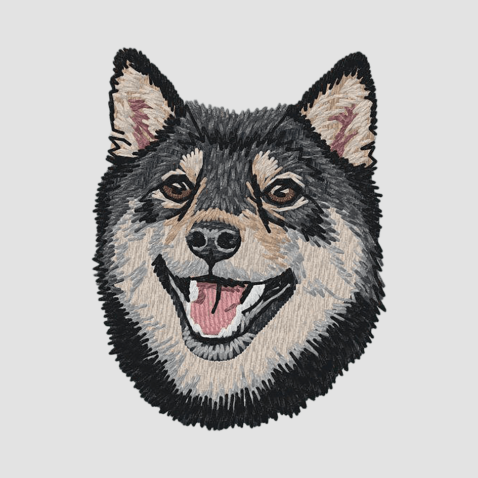 Shiba Inu Embroidered Sweatshirt Hoodie