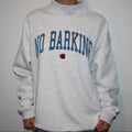 No Barking Embroidered Mock Neck Sweatshirt