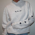 Dog Lovers Club Embroidered Mock Neck Sweatshirt
